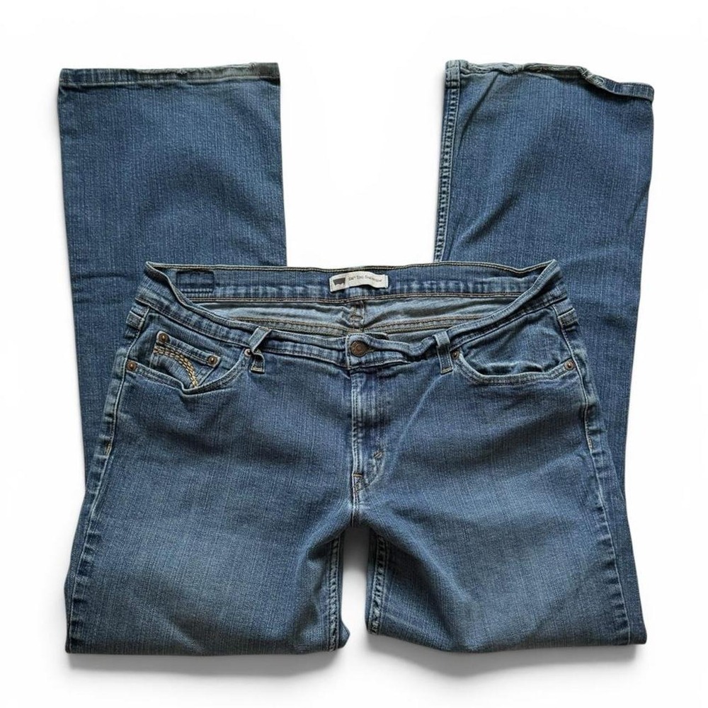 Levis 524 Too Superlow Bootcut Jeans Blue Low Rise Y2K Denim 17M